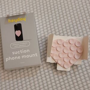 Two Heyday Pink Suction Phone Mount